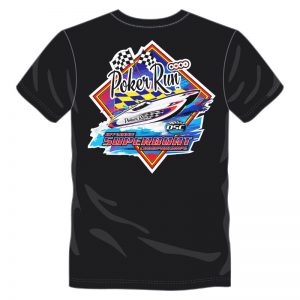 Poker Run Diamond Print T-Shirt (Black)